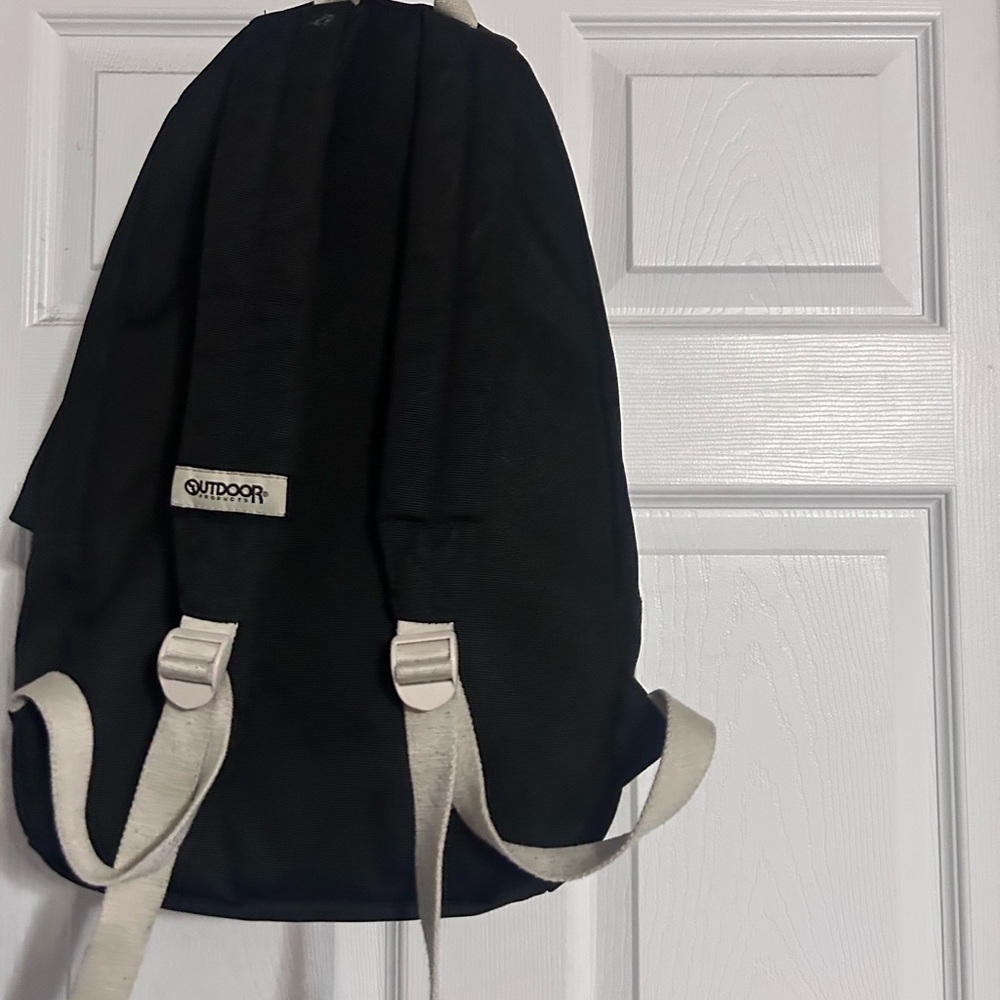 Black and White Durable Backpack